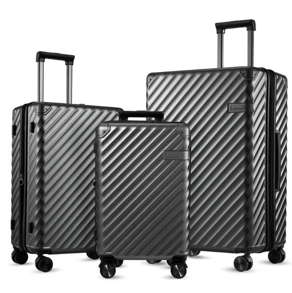 3 Piece Suitcase Set Expandable Hard Shell Luggage Sets